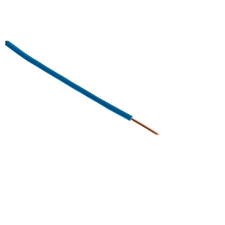 Elektrische kabel met stijve kern H07 V-U 1,5MM2 blauw 25M