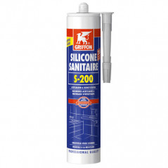 Cartucho de silicona transparente 300ml S200 para acrílico y materiales sintéticos GRIFFON 6315510