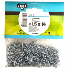 Verzinktes Stahlrohr 1.5x14 mm, Beutel mit 100 Gramm