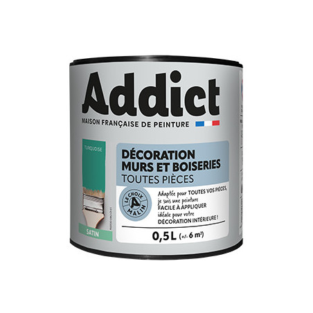 PEINTURE MURS ET BOISERIES ADDICT 0,5 LITRE ADD112713