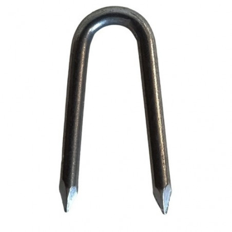Clou recourbé en forme de U conduit acier 30x3mm boîte de 570g VYNEX