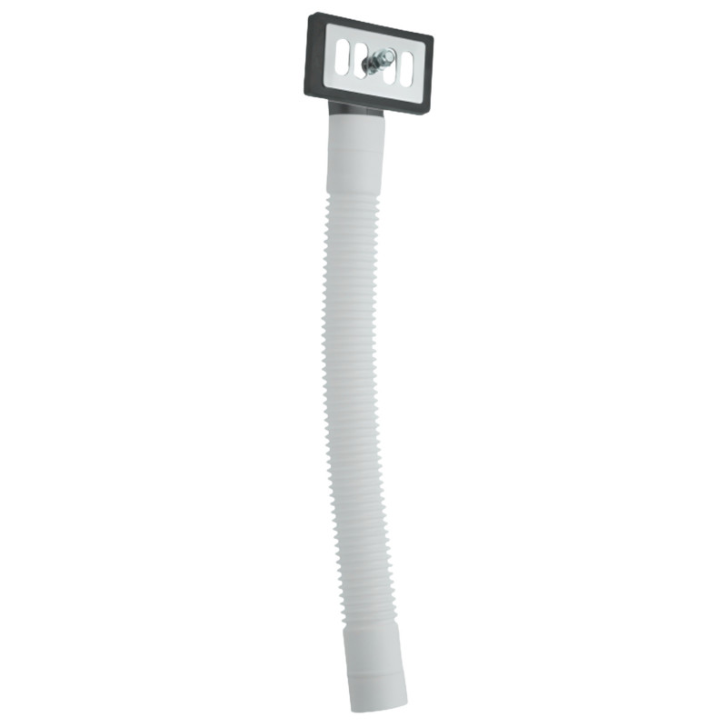 Kit de trop plein évier en grès, inox et synthèse, enjoliveur grille rectangulaire inox