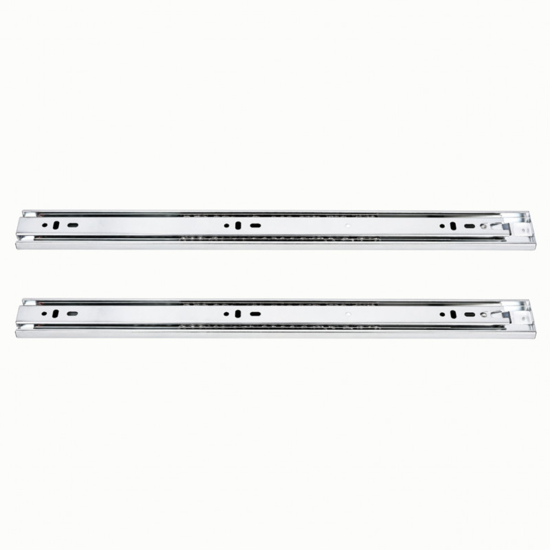 Scorrevole per cassetto per carrello di piastra in acciaio inox PREMIUM 60 cm, 2 pezzi