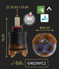 HIGH CARTRIDGE NF C2 DIAMETER 40MM - PAINI C402NFC2