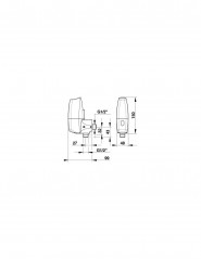 Robinet électronique Sensao 8400N urinoir applique équerre PRESTO