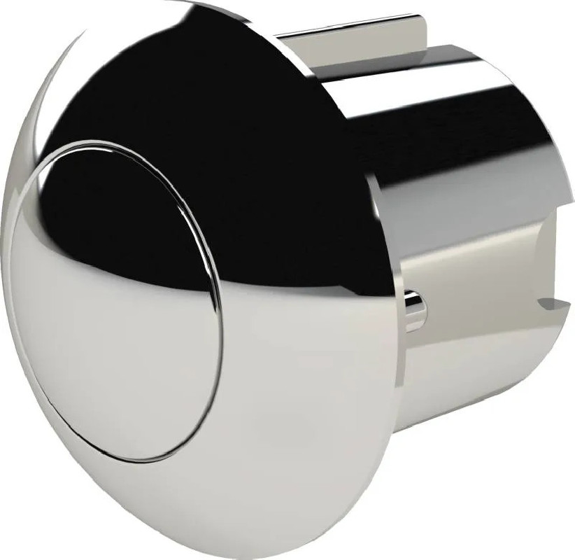 Drukknop Quadro pneumatisch in chroom ABS WISA
