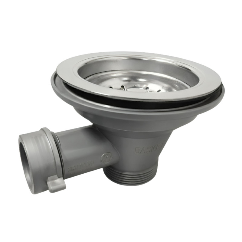 Bonde évier manuel seul 002918 diamètre 90 mm sortie pour trop plein 32 mm LIRA