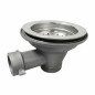 Manual kitchen sink drain only 002918 diameter 90 mm outlet for overflow 32 mm LIRA