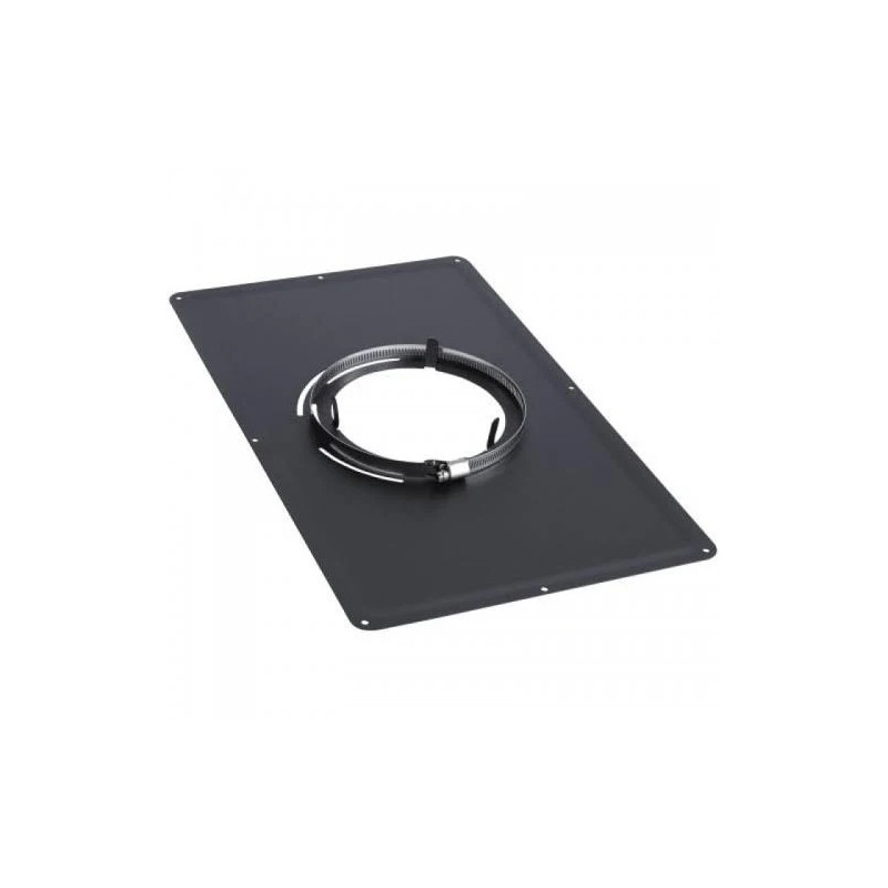 TEN cleanliness plate in black stainless steel 30x50cm diameter 180mm
