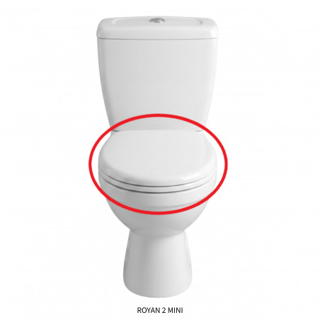 Abattant de wc Royan 2 Mini, Chamonix et Banco suspendu blanc, entraxe 155 mm SELLES 16044200000 - Image 5/5