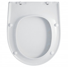 Tapa de WC Royan 2 Mini, Chamonix y Banco suspendido blanco, entre ejes 155 mm