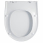 Abattant de wc Royan 2 Mini, Chamonix et Banco suspendu blanc, entraxe 155 mm