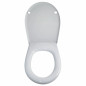 Abattant de wc Royan 2 Mini, Chamonix et Banco suspendu blanc, entraxe 155 mm