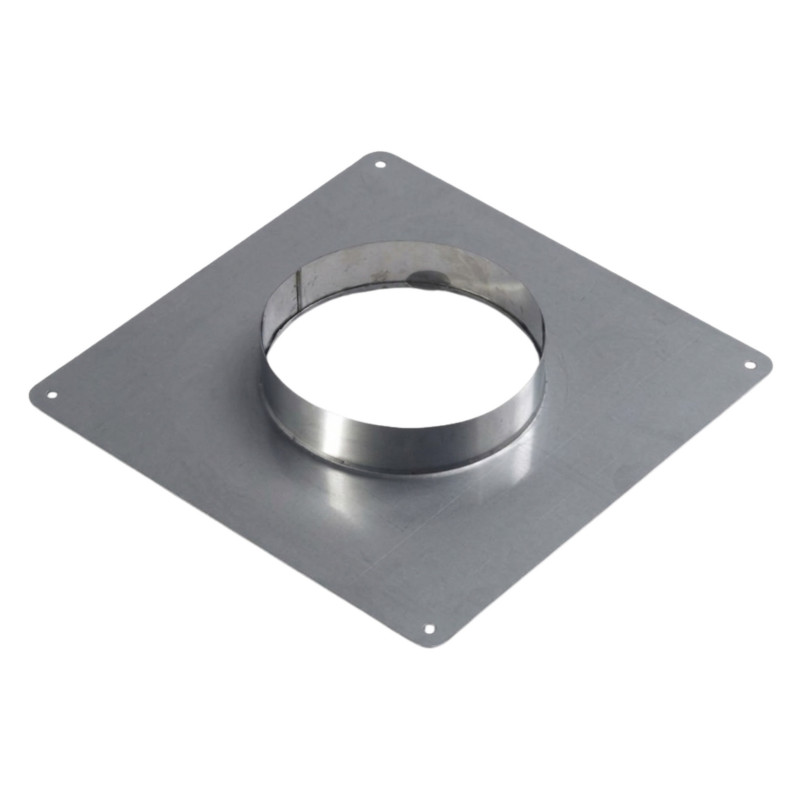 Plaque d'étanchéité inox carrée 350 x 350, hauteur d'insert 60 mm, pour tubage 140/146 Plaque d'étanchéité inox carrée 350 x 350, hauteur d'insert 60 mm, pour tubage 140/146