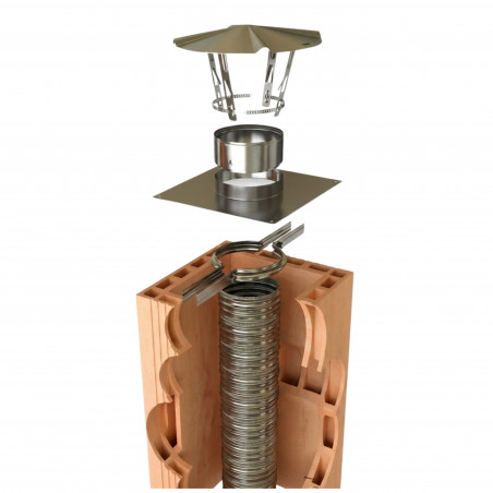 Edelstahl-Dichtplatte quadratisch 350 x 350, Einbauhöhe 60 mm, für Rohrleitung 140/146