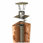 Plaque d'étanchéité inox carrée 350 x 350, hauteur d'insert 60 mm, pour tubage 140/146 Plaque d'étanchéité inox carrée 350 x 350, hauteur d'insert 60 mm, pour tubage 140/146