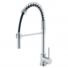 High kitchen tap with spring and KRAMER CU671CR10XZ