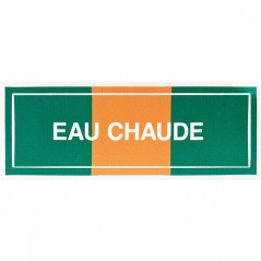 ETICHETTA AUTADESIVA 100X30MM "ACQUA CALDA" CZ26