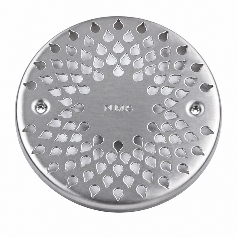 Grille de bonde de sol 150mm inox DROP 150  PURUS
