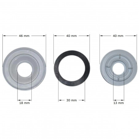 Mutter plus Rosette für Kabel 0411521 NICOLL 0411543