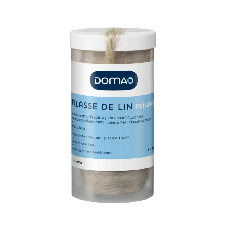 Bobina de estopa de 80g para sellado de racores roscados