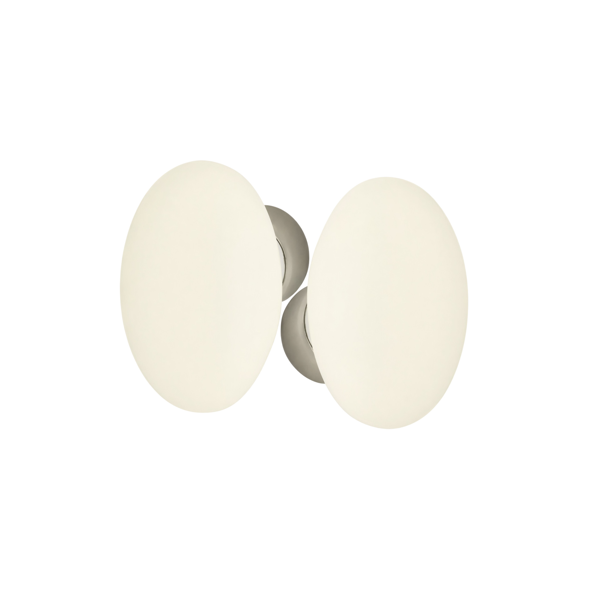 Set of double oval handles in porcelain DT 253563