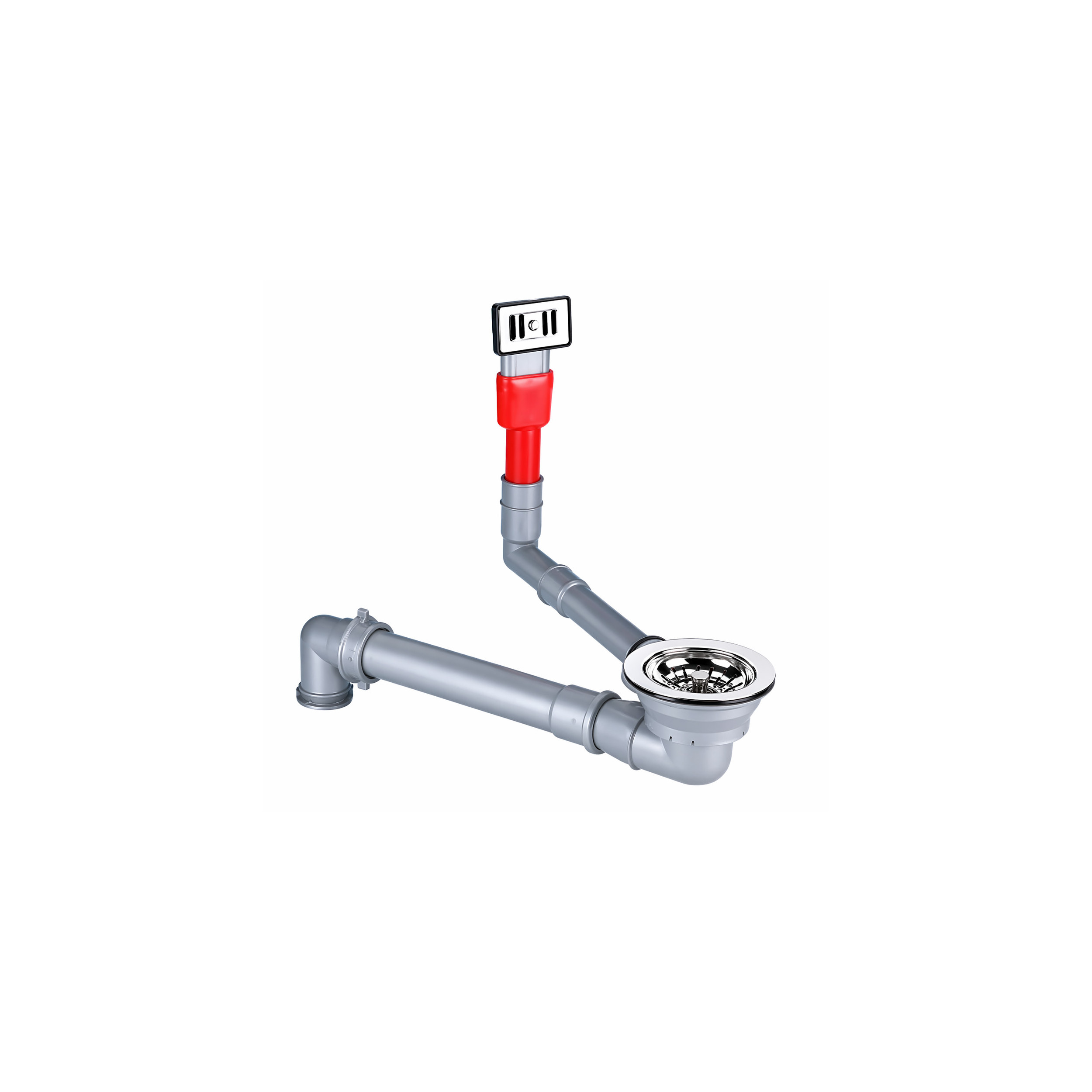 Space-saving basket drain with overflow LIRA 1745.440