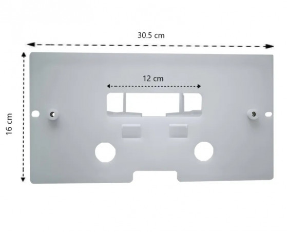 Inbouwframe voor SIAMP 500, met ontgrendelingsarm