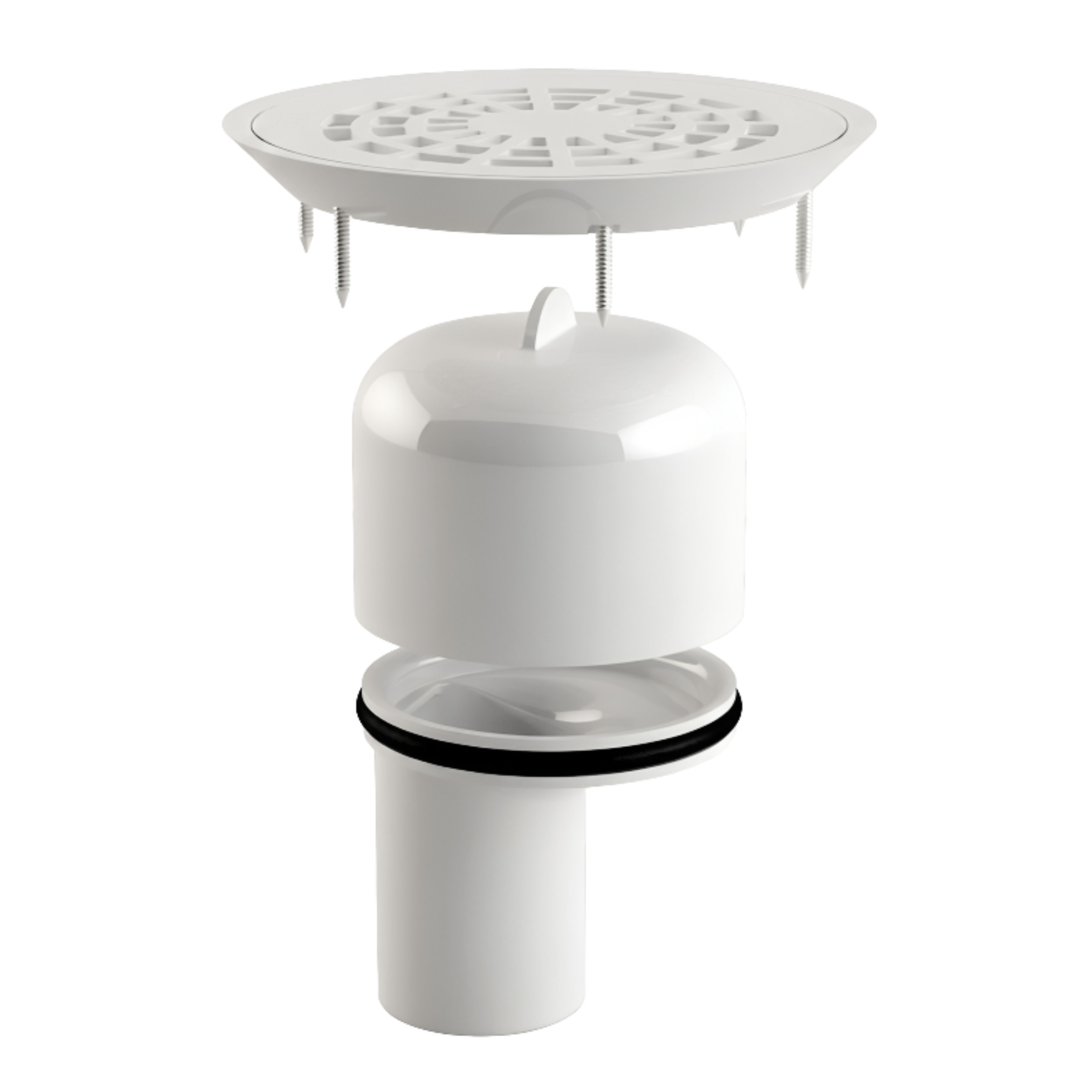 Kit éléments anti-odeur et grille siphon de sol PMR revêtement PVC NICOLL GSITARPMR