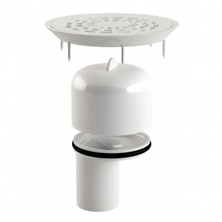 Kit éléments anti-odeur et grille siphon de sol PMR revêtement PVC NICOLL GSITARPMR