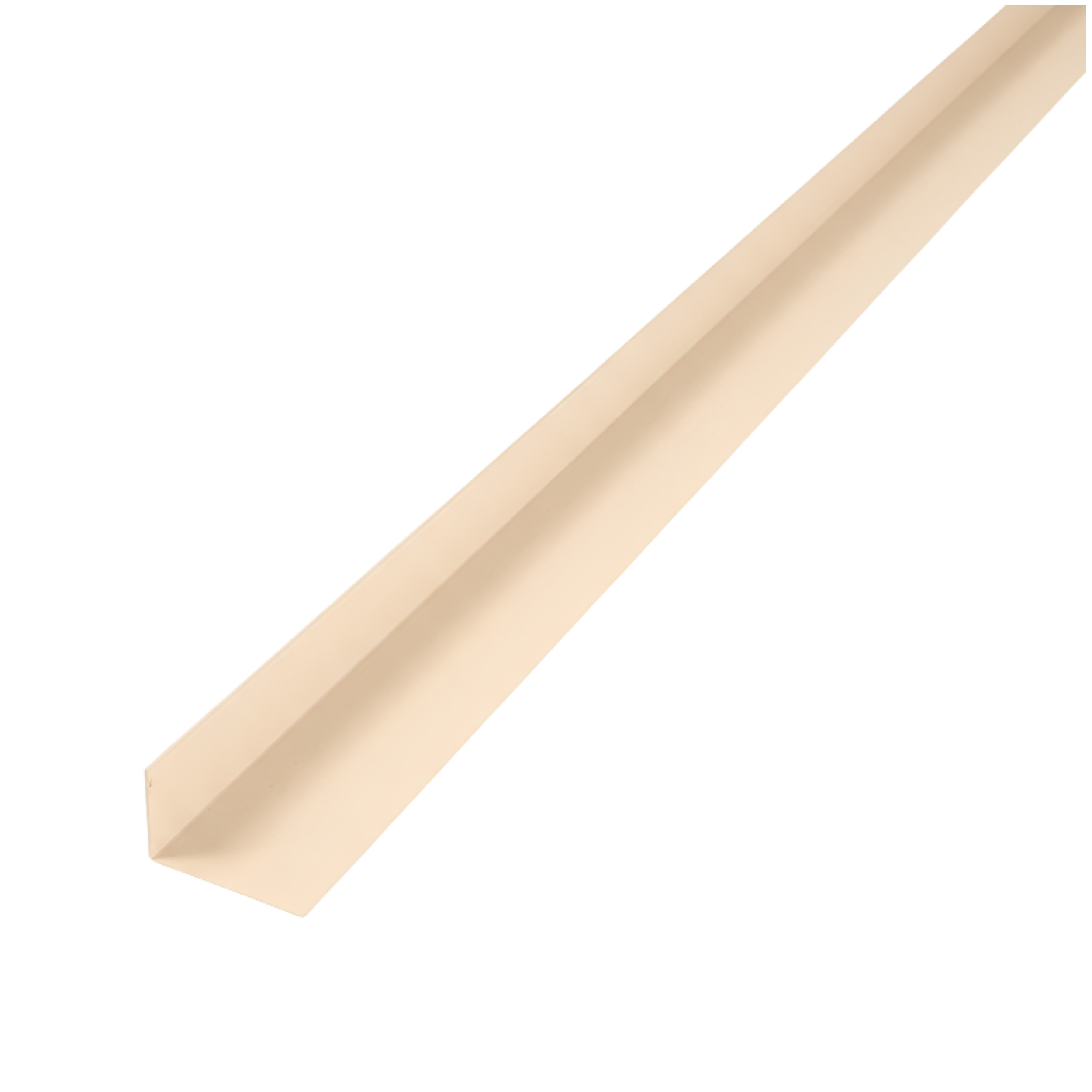 NICOLL sand corner profile 70 x 40 mm, UV-resistant PVC, length 4 m PC744S