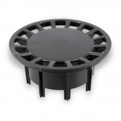 NICOLL grille only for courtyard siphon SC089S, anthracite grey PVC, 182 x 182 x 86 mm GRSC089G - Image 1/3