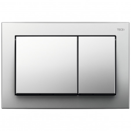 Placa de accionamiento WC TECE base doble-chasse, cromado brillante
