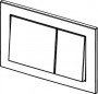WC-Betätigungsplatte TECE doppelte Spülung, hochglänzend verchromt