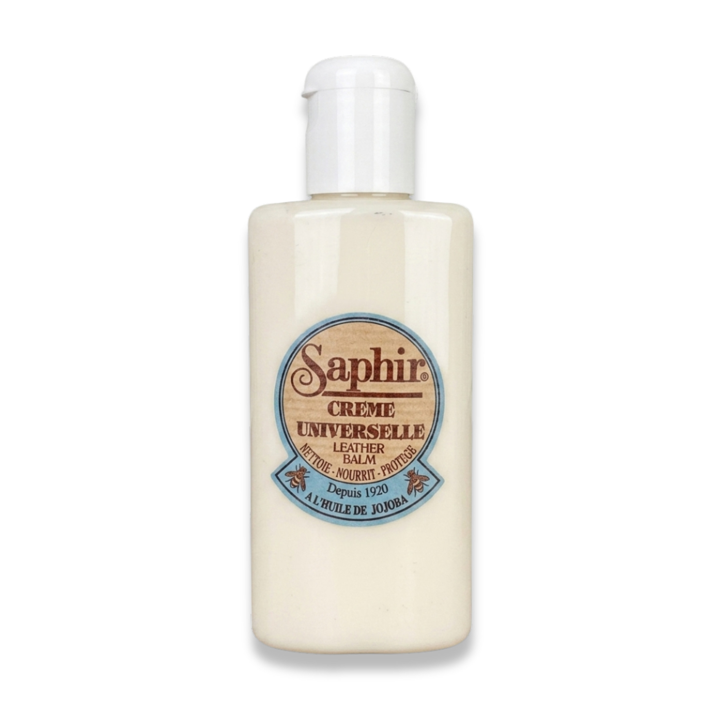 Crema universale per cuoio, latte detergente incolore Saphir, barattolo 150ml 336750