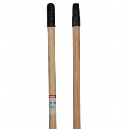 Manche à balai bois brut diamètre 24 mm, longueur 130 cm, douille 25 mm THOMAS 524132 - Image 2/3