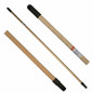 Manche à balai bois brut diamètre 24 mm, longueur 130 cm, douille 25 mm