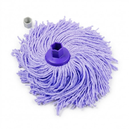 Mikrofaser-Ersatzfranse + Adapter lila MERY 102806