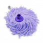 Fregona Mery de microfibra 170 gr, con extremo hexagonal, morado