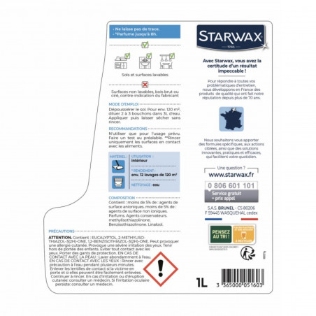 Limpiador de suelos aroma brisa marina Starwax 1l 618868