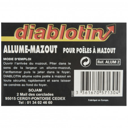 Olie aansteker doos 100 DIABLOTIN 126672