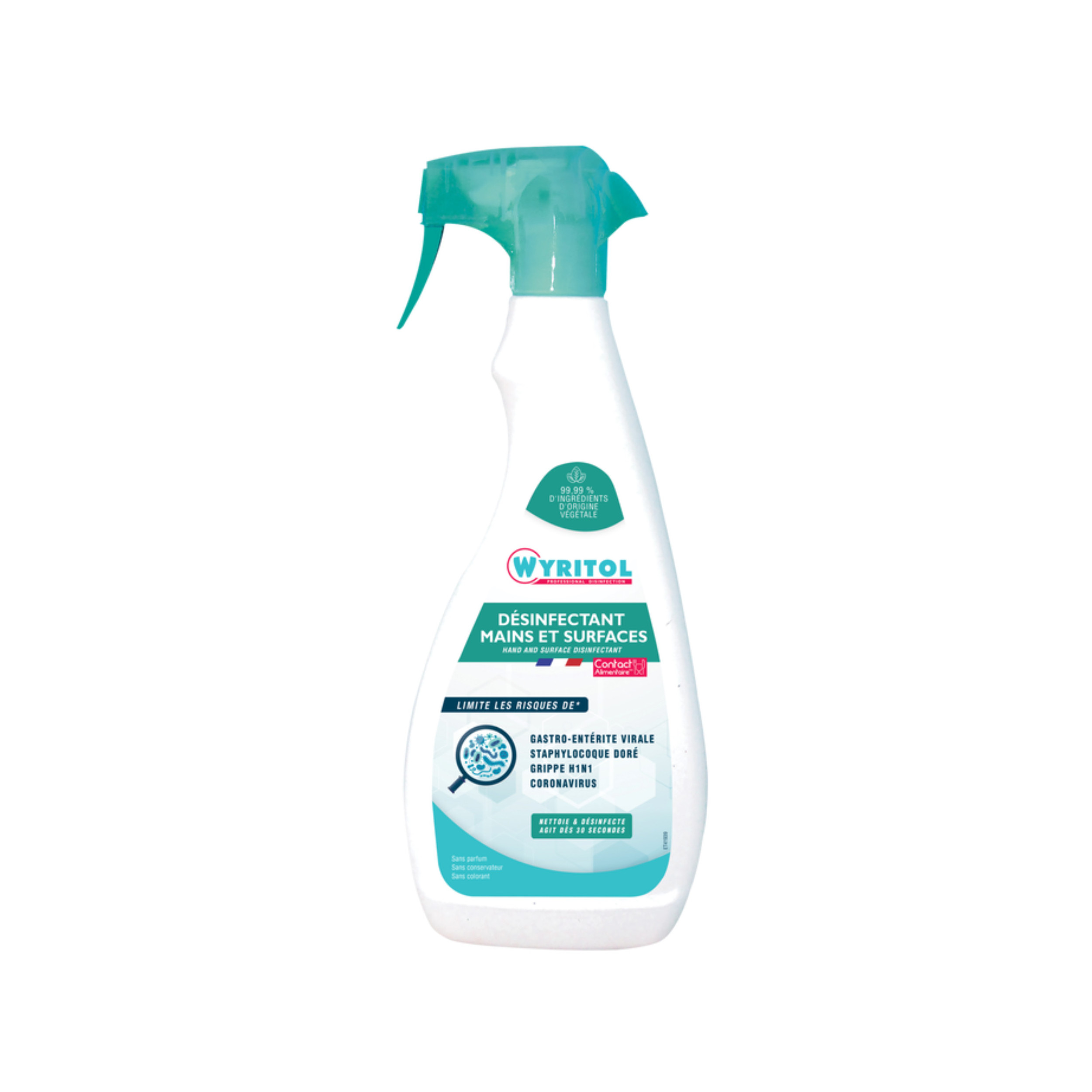 Wyritol spray limpiador manos y superficies 750ml 566712