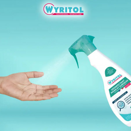 Spray désinfectant WYRITOL mains et surfaces, 750 ml