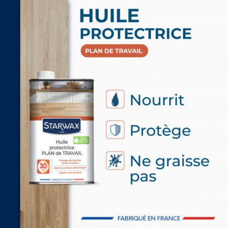 STARWAX Schutzöl für geölte Holzarbeitsplatten, 500 mL