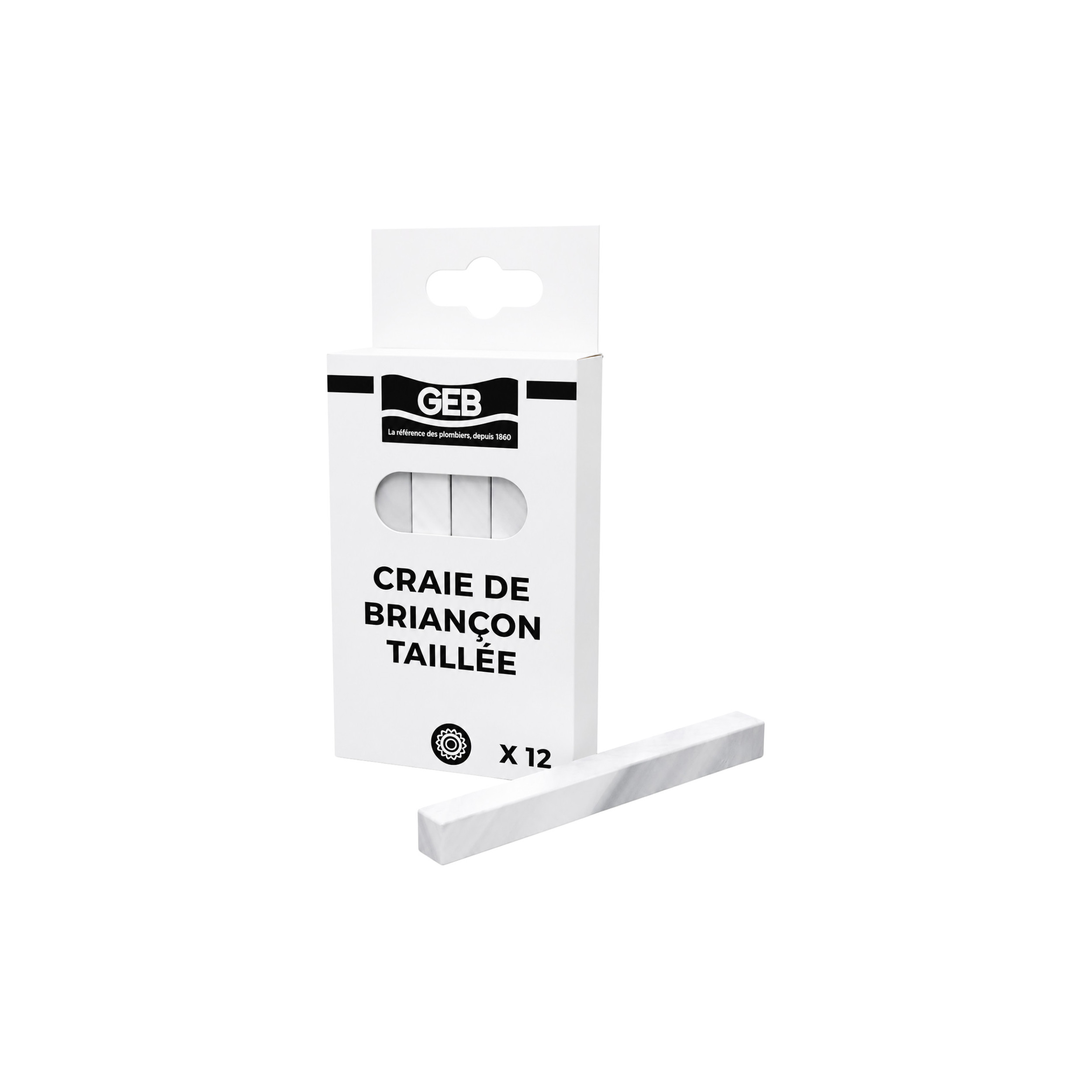 Gesso di Briançon tagliato, 12 bastoncini GEB 816591