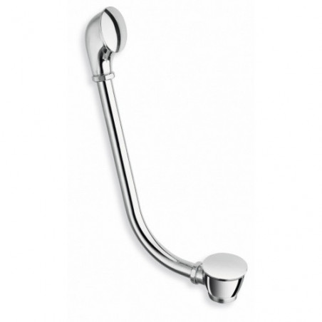ABLAUFGARNITUR RETRO-BADEWANNE MASSIVES VERCHROMTES MESSING STOPFEN…