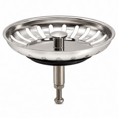 Edelstahlkorb 79 mm classic multiray Ablaufventil Spüle automatisch, höhenverstellbar