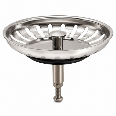 Cesta inox 79 mm classic multiray válvula de desagüe fregadero automático, altura ajustable
