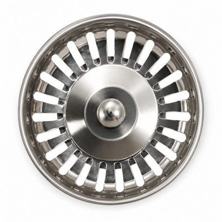 Edelstahlkorb 79 mm classic multiray Ablaufventil für automatische Spüle, höhenverstellbar LB PLAST 1158-RA - Bild 4/5