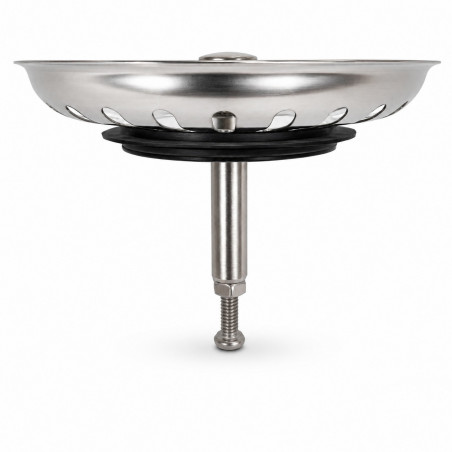 Cesta de acero inoxidable 79 mm classic multiray válvula de desagüe fregadero automático, altura ajustable LB PLAST 1158-RA - Im